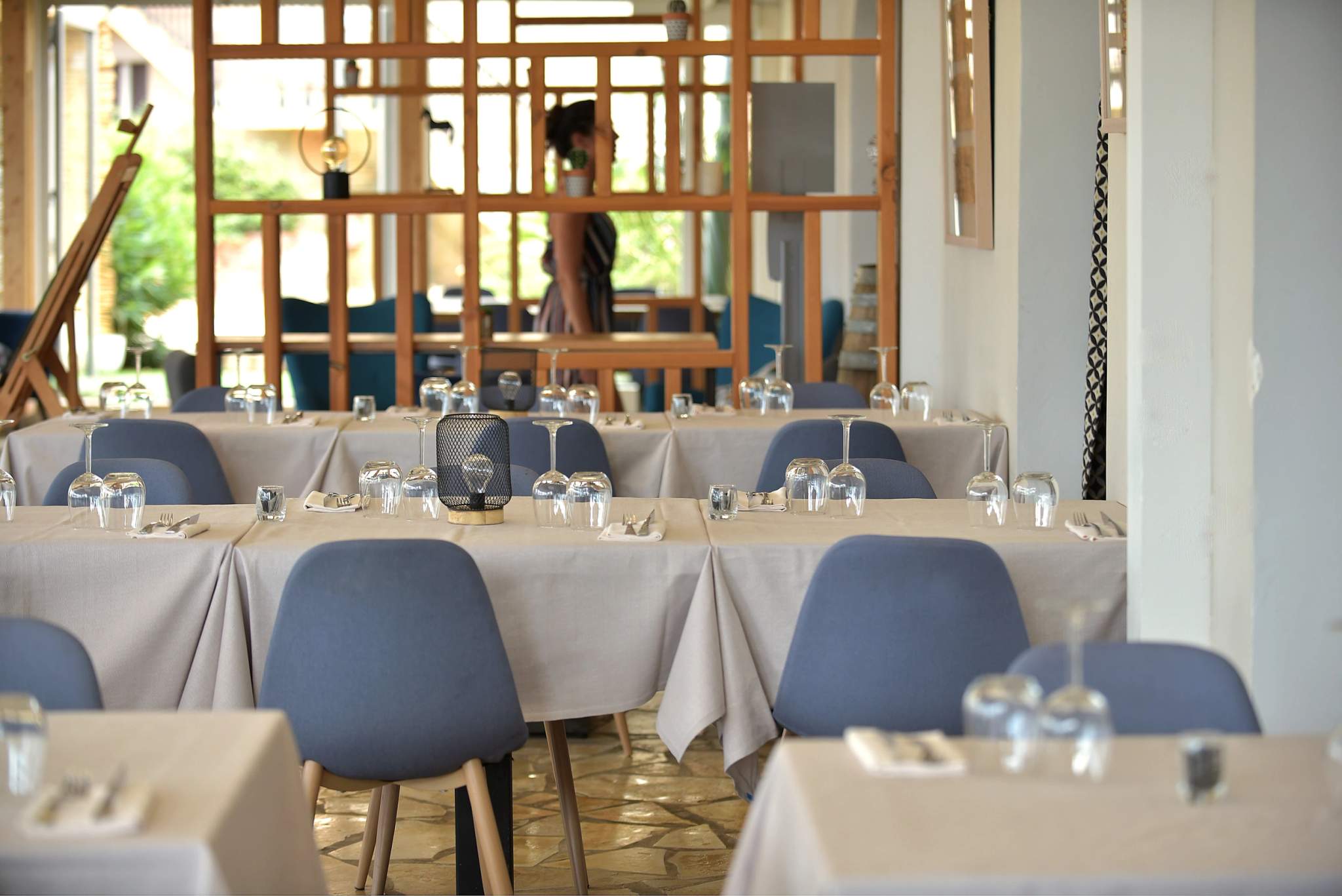 La salle du restaurant la baie de Pinarello