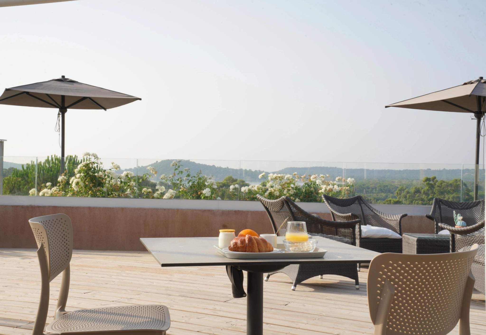 Le petit-déjeuner de l'hôtel U Paesolu