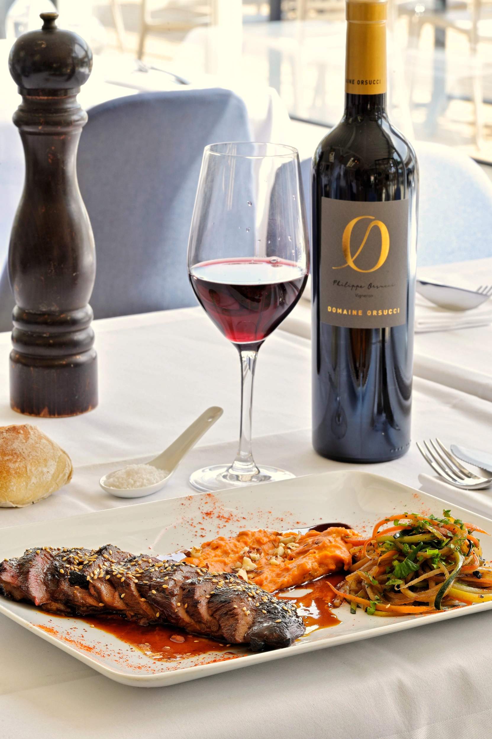 Les plats du restaurant de l'hôtel U Paesolu